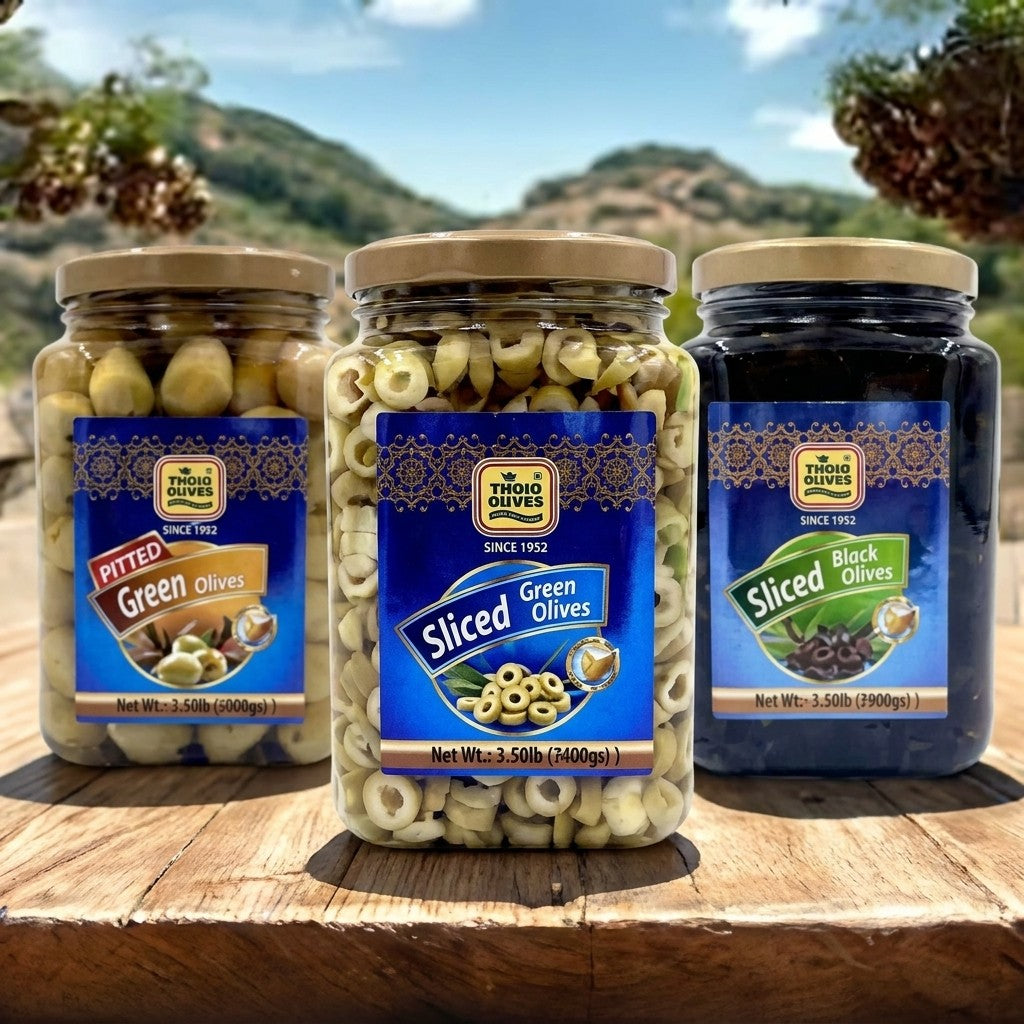 Three Rivers - Sliced Green Olives, 1500g