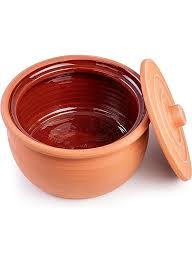 Clay Cooking Handi Pot with Lid, Large