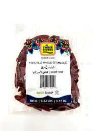 Three Rivers - Red Chilli Whole, 100g